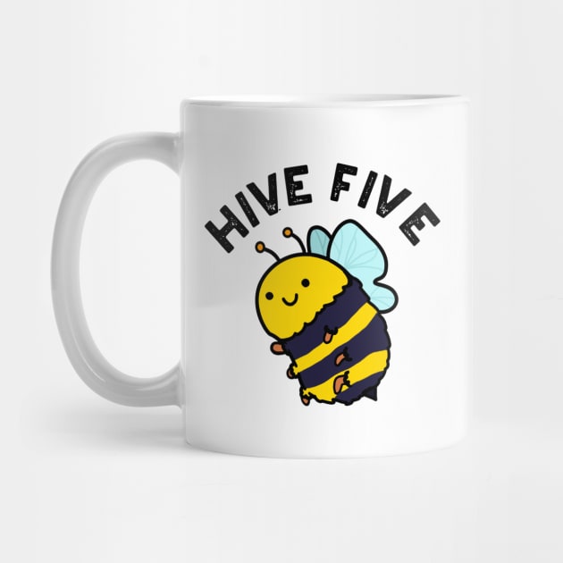 Hive Five Cute High Five Bee PUn by punnybone